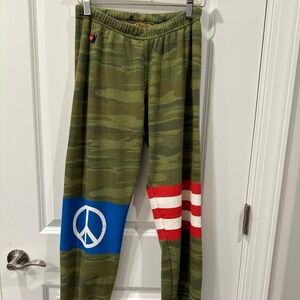 ISO- RARE Aviator Nation Peace Warrior Joggers - Size medium